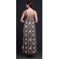 thumbnail image 2 of Bimba Robe Longue Maxi de Soirée pour Femmes en Rayonne à Imprimé Floral, Dos Nu, à Bretelles Spaghetti - Très Petit, 2 of 5