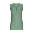 thumbnail image 5 of Timegard Womens Tank Tops Eyelet V Neck Button Slim Fitting Sleeveless Tops Casual Summer Beach Vacation, 5 of 5
