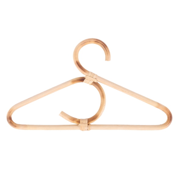 3X Rattan Clothes Hanger Style Kids Garments Organizer Rack Children Hanger Kids Room Decoration Hanger for Clothes