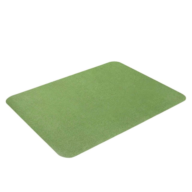 Graflsoa Self-Adhesive PVC Non-Slip Chair Mat for Floor Protection, 120x90cm, Dark Green, Durable Polyester Fiber, Odorless & Eco-Friendly