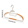 thumbnail image 3 of EGNMCR Household Non Slip Non Marking Corner Drying Rack Fish Mouth Opening Clothes Hangers Dry And Wet Use Does Not Hurt The Collar Plastic Hanger, 3 of 6