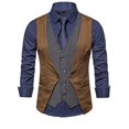 thumbnail image 1 of Mefallenssiah T-Shirts pour Hommes, Nouveau Costume Rétro Deux Pièces à Simple Boutonnage, 1 of 4