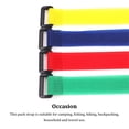 thumbnail image 3 of 10 Pieces Package Tie Pipe Backpacking Cable Tent Luggage Adhesive Pack Strap Portable Camping Packaging Storage String Rope Yellow, 3 of 9