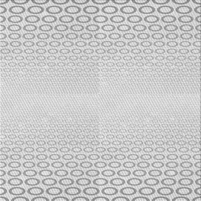 Ahgly Tapis d'Intérieur Lavable en Machine Carré Transitionnel Gris Platine, 6 Pieds Carré