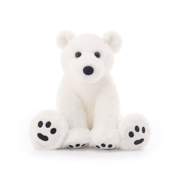 Apricot Lamb Ours Polaire Blanc en Peluche pour Enfants, Jouets en Peluche Doux et Mignons pour Bébé Fille et Garçon, 7,9 Pouces