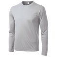 thumbnail image 1 of Gravity Threads Long-Sleeve Moisture-Wick Athletic Shirt - Silver - 3XL, 1 of 1