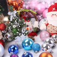 thumbnail image 3 of Christmas Bright Plastic Ball Pendant Decoration Barrel Electroplating Ball Tree Set With Shop Opening Ceiling, 3 of 8