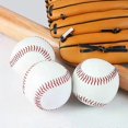 thumbnail image 3 of 1/3pcs Handmade Baseball Nine Inch Game Training PVC Baseball Rubber Inner Soft Baseball Solid Foam Bouncy Ball Group Athletics, 3 of 5
