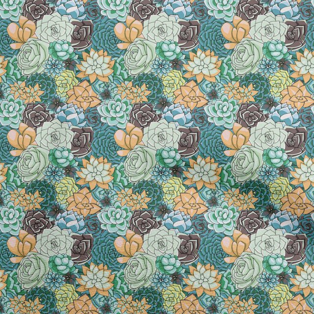oneOone Viscose Jersey Sarcelle Vert Tissu Robe Tissu Tissu Imprimé par la Cour 60 Pouces de Large
