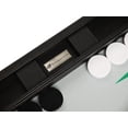 thumbnail image 5 of Ensemble de Backgammon Premium de 19 Pouces - Grande Taille - Tableau Noir, Points Blancs et Verts, 5 of 5