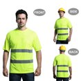 thumbnail image 2 of GOGO Reflective Safety T Shirt, Enhanced Vis Performance Short Sleeve Mesh Tee-Orange-M, 2 of 8