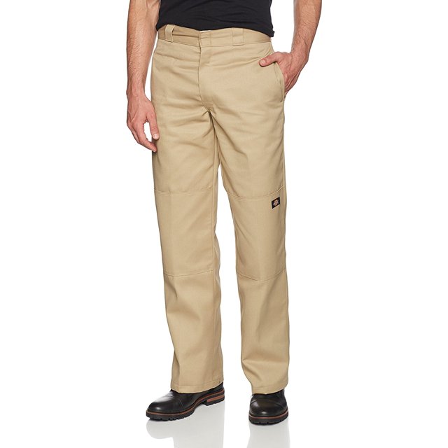 Dickies Mens Loose Fit Double-Knee Work Pant, 34W x 36L, Khaki