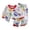 White F, variant on Summer Savings Clearance 2025! BOVXNPU Boys Two-Piece Set,Sleepwear for Kids,Children's Summer Long Sleeve Graphic Print T-Shirt and Pants Pajama Set