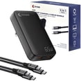 thumbnail image 1 of OXAA USB-C GaN Fast Charging Bundle for iOS & Android- Compact Charger with 2 Premium USB-C to USB-C Cables Compatible with laptops, iphones, Samsung, iPad & USB-C Enabled Devices, 1 of 6