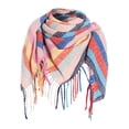 thumbnail image 1 of Penkiiy Foulard pour Femmes Mode Hiver Femmes Foulard Colorée Foulard Décontractée à Franges Châle une Foulard, 1 of 5