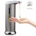 thumbnail image 1 of Stainless Steel Automatic Soap Dispenser  Infrared Sensor Touchless Soap Dispenser with Waterproof Base for Restaurant Kitchen Bathroom Hotel - 250ML, 1 of 8