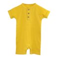 thumbnail image 1 of Timegard Baby Clothes Newborn Infant Ribbed Short Sleeve Rompers Onesie Summer Comfy Toddler Clothing, 1 of 6