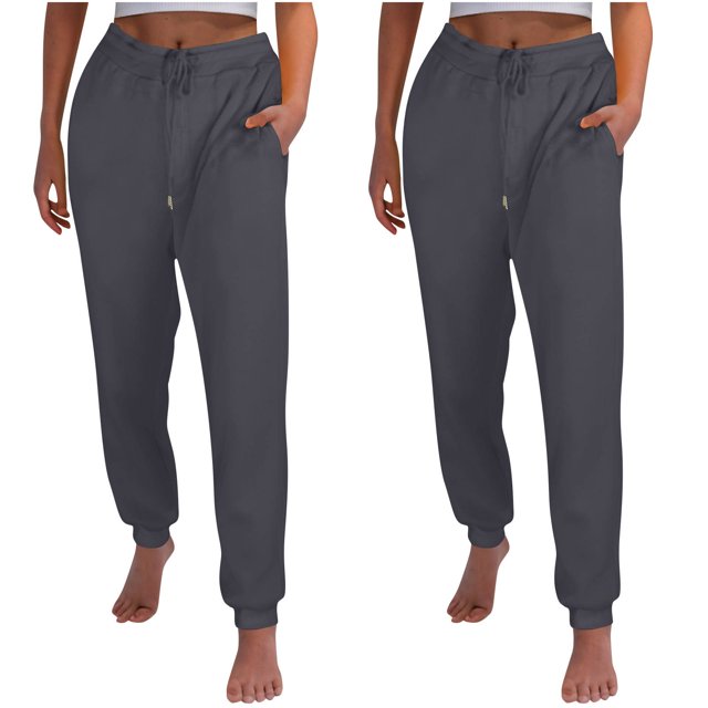 FAIWAD Womens Cinch Bottom Sweatpants 2PC High Waisted Drawstring Fleece Baggy Jogger Workout Trousers