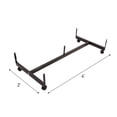 thumbnail image 4 of SSWBasics Black Grid Gondola Base with Casters (Use with existing 3” on Center Wire Grid Panels ), 4 of 4