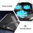 thumbnail image 3 of RENACLIPY Tablette de Refroidissement pour Ordinateur Portable avec Ventilateur DEL RVB, Silencieuse, Alimentée par USB, Support Ajustable pour Utilisation sur Ordinateur, 3 of 7