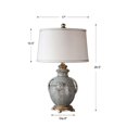 thumbnail image 3 of Uttermost Cancello Lampe en Céramique et Résine Texturée en Tan/bleu/argent/blanc Cassé, 3 of 3