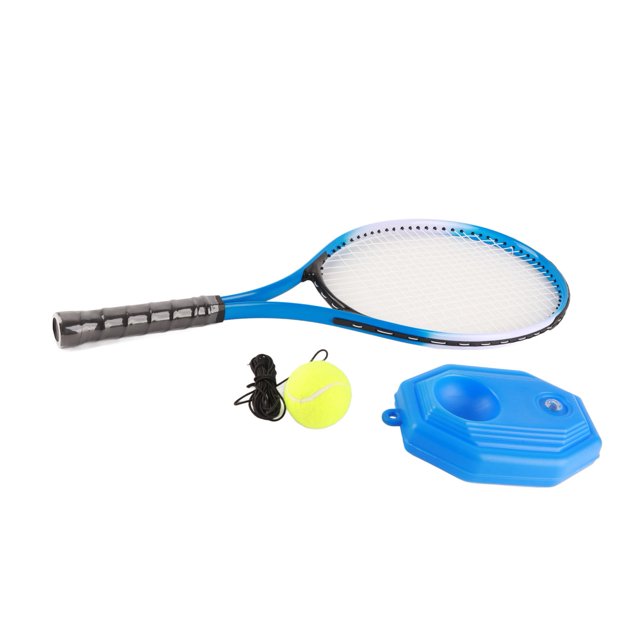 Tennis Trainer Rebound Ball, Tennis Training Equipment, Portable Tennis Training Tool, Tennis Rebounder Kit, Including Ball, Base And Racket For Beginners Sport Exercise