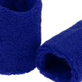 thumbnail image 3 of S SERENABLE 2Pcs Wrist Sweatbands Sports Wristbands for Football Basketball Running Athletic deep blue, 3 of 8