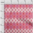 thumbnail image 2 of oneOone Georgette Viscose Medium Pink Fabric Ikat Craft Projects Decor Fabric Printed By The Yard 42 Inch Wide, 2 of 4