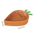 thumbnail image 3 of Lksixu Panier en Rotin Carotte de Pâques, Panier de Rangement en Osier Fait à la Main en Forme de Carotte, Panier Tressé Décoratif, Grand Plateau de Service Réutilisable pour Fruits et Légumes, Décorations de Table de Pâques pour Fête et Mariage, 3 of 7