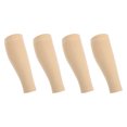 thumbnail image 1 of Unique Bargains 2 Paires Manchon de Compression Sans Pied Manchon de Compression pour Femmes Nylon L Beige, 1 of 7