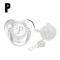 thumbnail image 2 of XZNGL Baby Pacifier 26 Letter Name Initial Clip Silicone Infant Nipple Bling Newborn Pacifier, 2 of 9