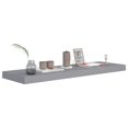 thumbnail image 5 of vidaXL Floating Wall Shelves 2 pcs Grey 80x23.5x3.8 cm MDF, 5 of 5