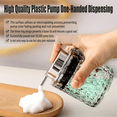 thumbnail image 2 of Foaming Hand Soap Dispenser, Bathroom Soap Dispenser or Lotion Dispenser for Kitchen, Refillable Clear Glass Dispenser, 2 of 8