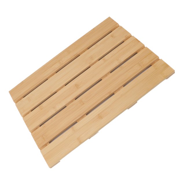 Tapis de Bain en Bambou, Tapis de Bain en Bambou Confortable Multifonctionnel Large Application pour Entrée