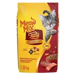 Meow Mix Tasty Layers Viande bovine et saumon Avoine de chat sec 1.36kg