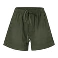thumbnail image 3 of Cameland Womens Shorts Comfy Drawstring Elastic Waist Shorts Summer Casual Loose Solid Mid Rise Sports Short Pants with Pockets on, 3 of 4