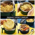 thumbnail image 3 of MasteelfCA 1Pc Instant Noodle Bowl with Handle and Lid Stainless Steel Bowl Soup Container, 3 of 7