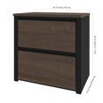 thumbnail image 2 of Bestar Connexion 31W 30” Lateral File Cabinet in antigua & black, 2 of 4
