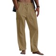 thumbnail image 1 of Daeful Mens Trousers Drawstring Pants Summer Solid Fashion Sweatpants Ginger 5XL, 1 of 9
