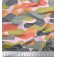 thumbnail image 1 of Soimoi Poly Georgette Fabric Two Tone With Grey Camouflage Print Fabric by the Yard 52 Inch Wide, 1 of 3