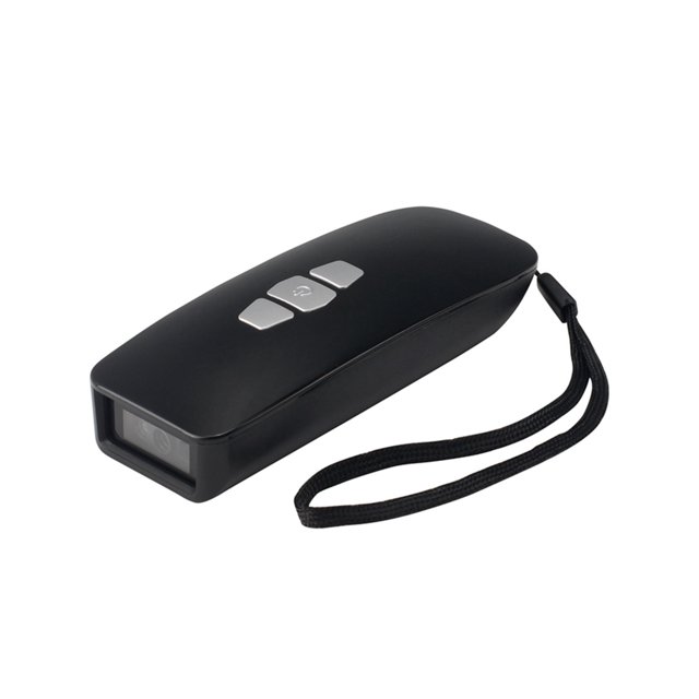 Lecteur de Codes-Barres Sans Fil Bluetooth 1D QR 2D, Lecteur de Mini Codes-Barres Filaire USB Sans Fil 2,4G avec Écran LCD, Numérisation de Matrice de Date, Facile à Utiliser