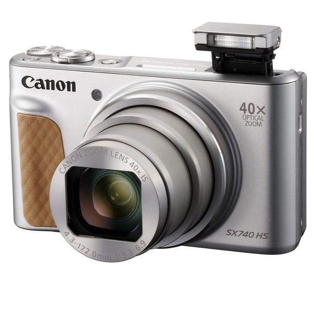 Canon PowerShot SX740 HS 本体　シルバー　バッテリー2個 Canon PowerShot SX740 HS Digital Camera (Silver) with 2 Pack 128GB