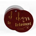 thumbnail image 2 of Inkdotpot Pack Of 100 Cheers To Retirement Favor Paper Tags Craft Real Gold Foil Hang Tags, 2 of 6