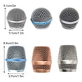 thumbnail image 2 of Grille de Microphone de Remplacement Portable Professionnelle Détachable Filaire Sans Fil avec Éponge Intégrée KTV Fête Concert Tête de Micro Pièce Type 4, 2 of 8