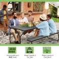 thumbnail image 4 of Costway 6FT Picnic Table Bench Set Outdoor HDPE Heavy-Duty Table for 6-8 Person Grey, 4 of 10