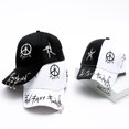 thumbnail image 1 of Men Women Baseball Cap with Ring Hip Hop Fashion Pattern Hat, 1 of 8