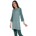 thumbnail image 2 of Moomaya Robe Tunique Mini à Col Fermé Imprimée pour Femmes Vêtements Porter, 2 of 5