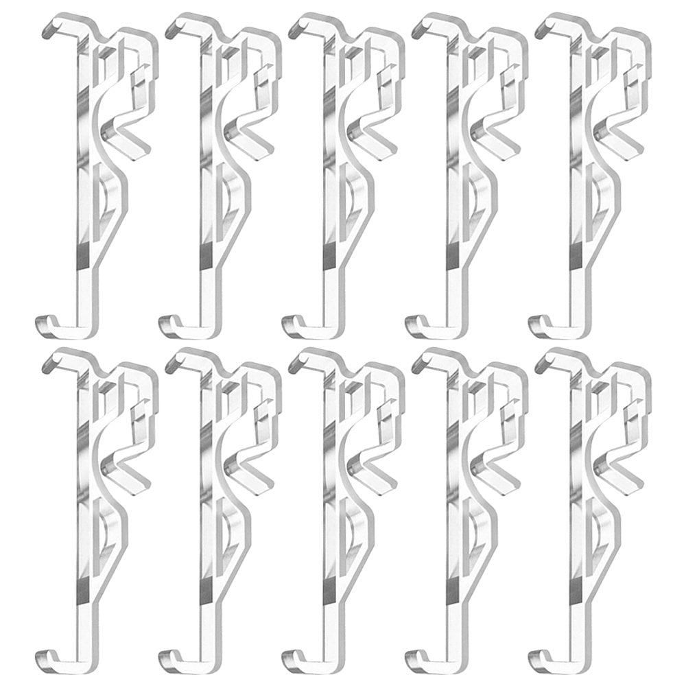 AMERTEER 10 Pack Replaceable Valance Clips Plastic Blind Clips Home Blind Clips Venetian Blind Accessories