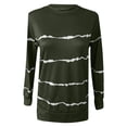 thumbnail image 4 of hoksml Vêtements d'Automne Mode Femme T-Shirt à Col Rond à Manches Longues d'Été Imprimé Décontracté Ample Blouse Chandail Hauts Liquidation, 4 of 6
