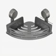 thumbnail image 4 of Étagère de Rangement d'Angle de Salle de Bain Adhésive pour Baignoire avec Ventouses pour Douche, Porte-Shampooing Sans Perçage (Gris) Rkxzt, 4 of 4